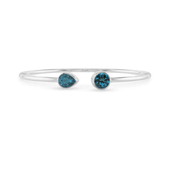 london blue topaz cut bracelet