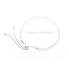 rainbow moonstone cut bracelet