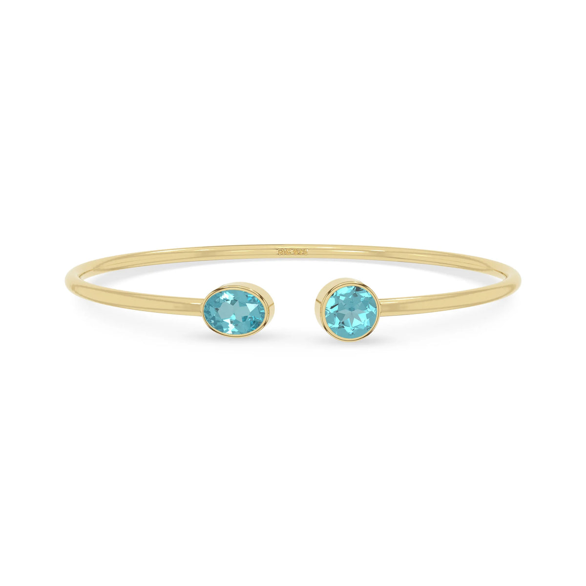 paraiba apatite cut bracelet