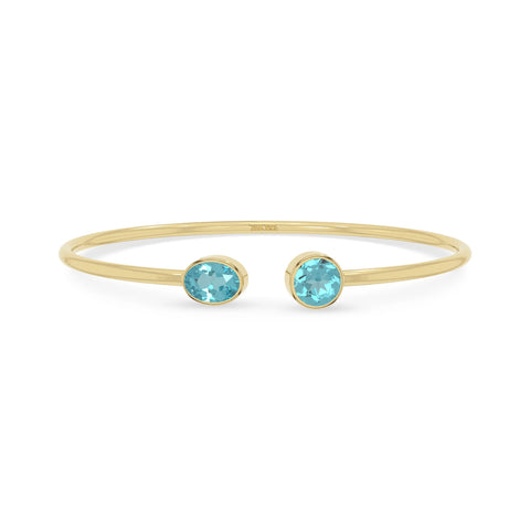 paraiba apatite cut bracelet
