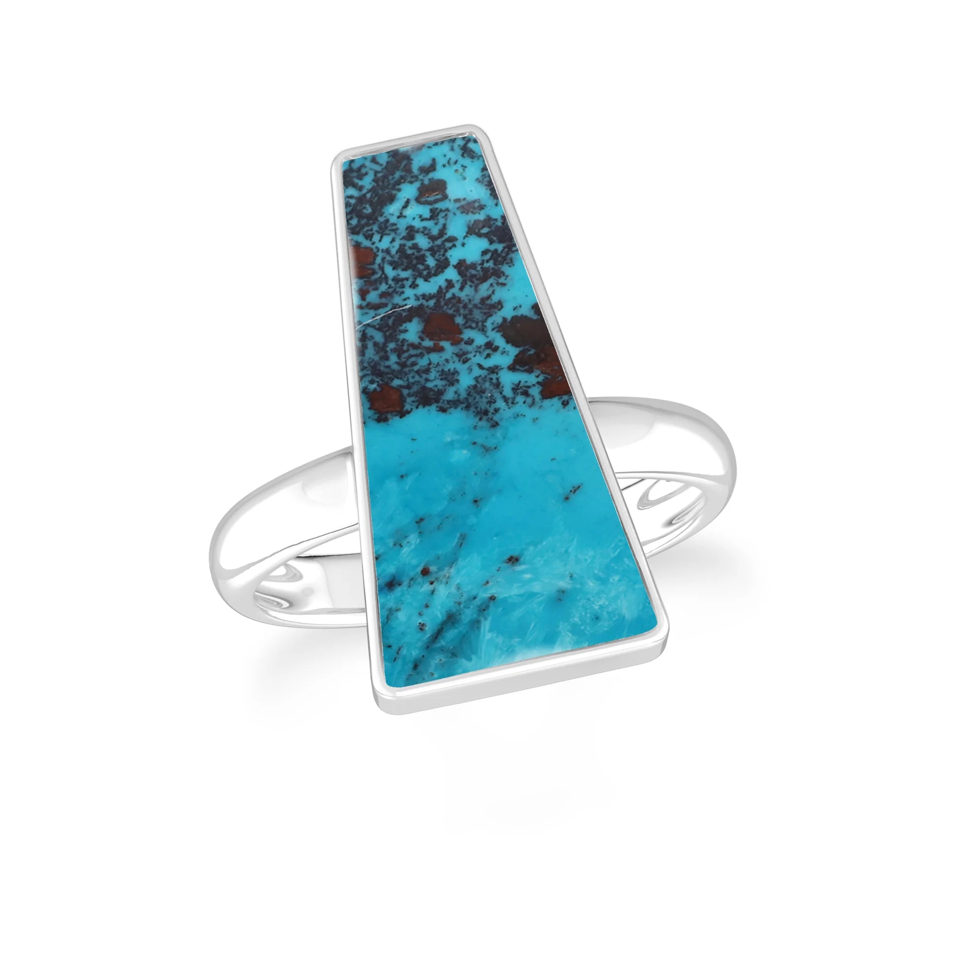 shattuckite bezel-set ring