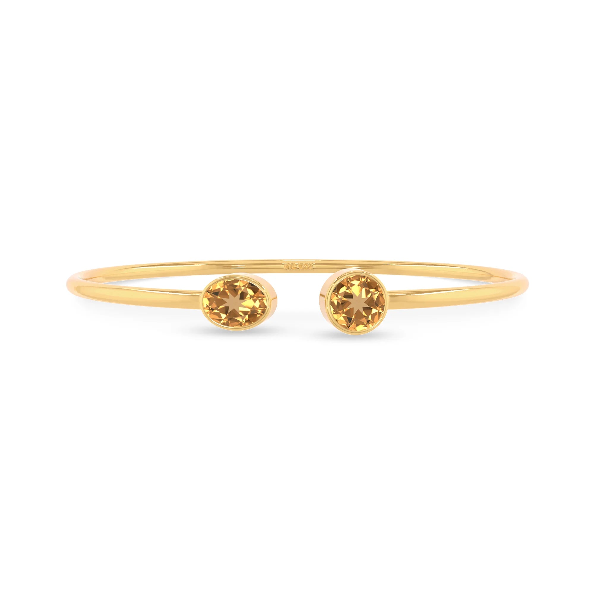 citrine cut bracelet