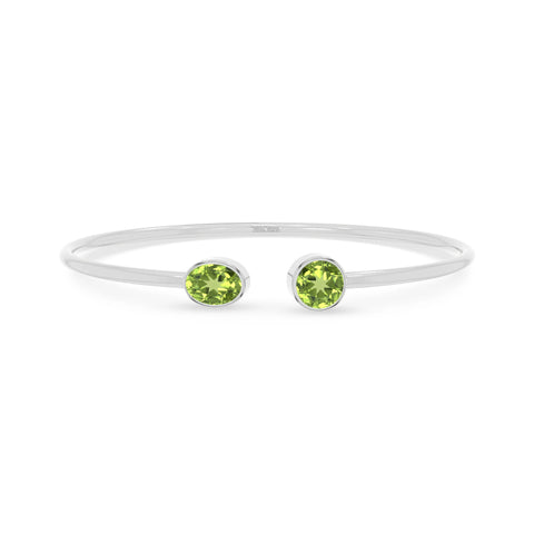 peridot cut bracelet