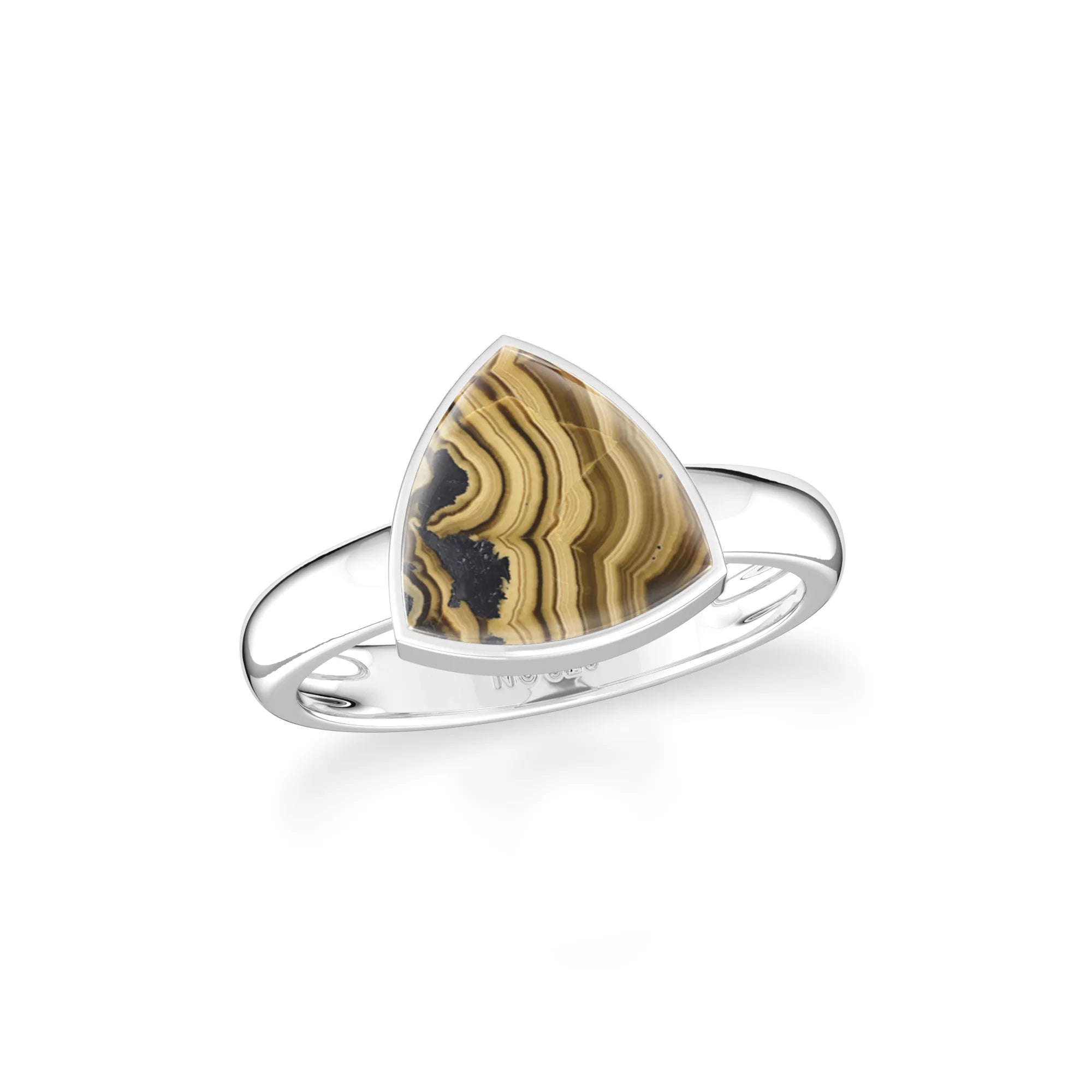 schalenblende bezel-set ring