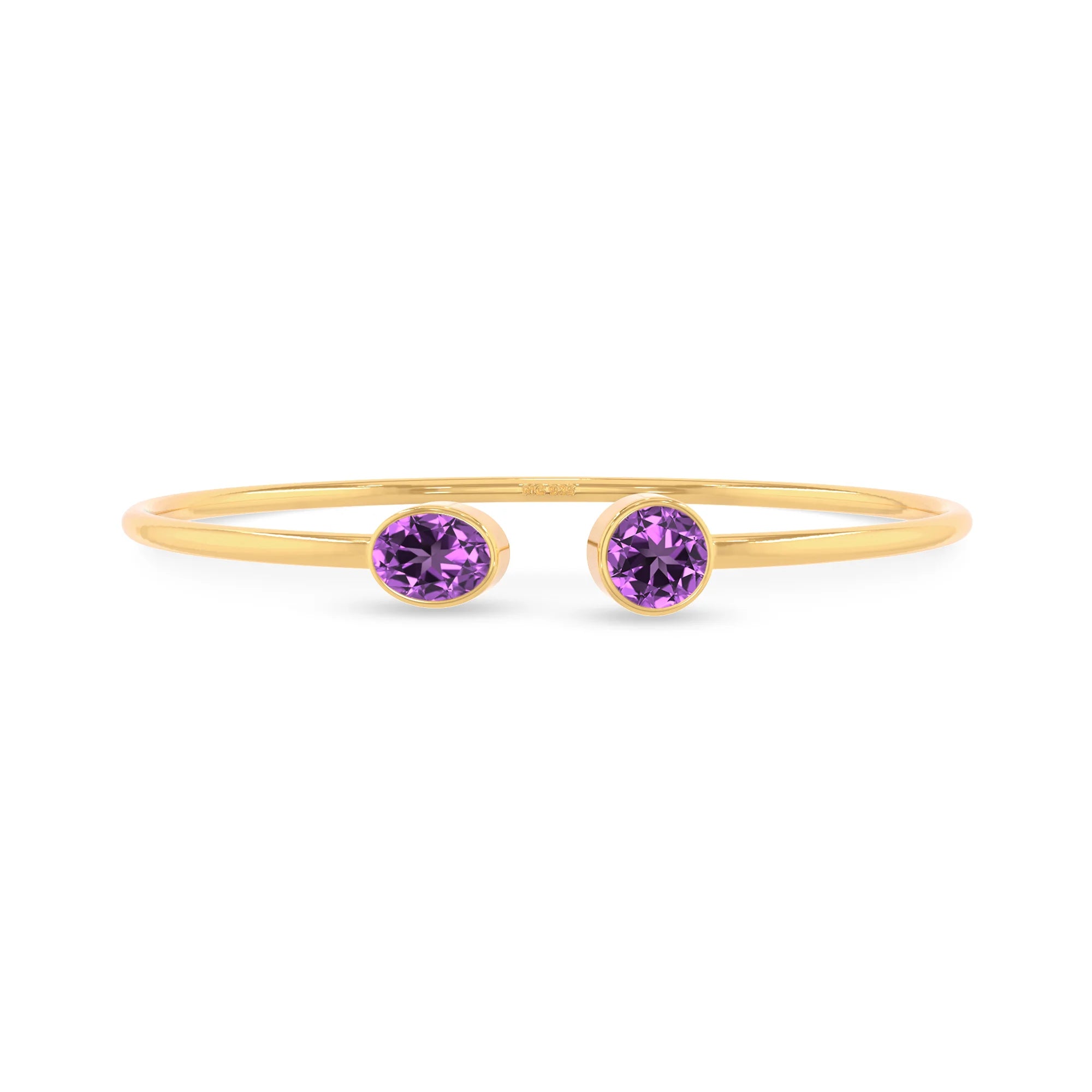 amethyst cut bracelet