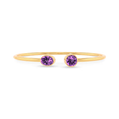 amethyst cut bracelet