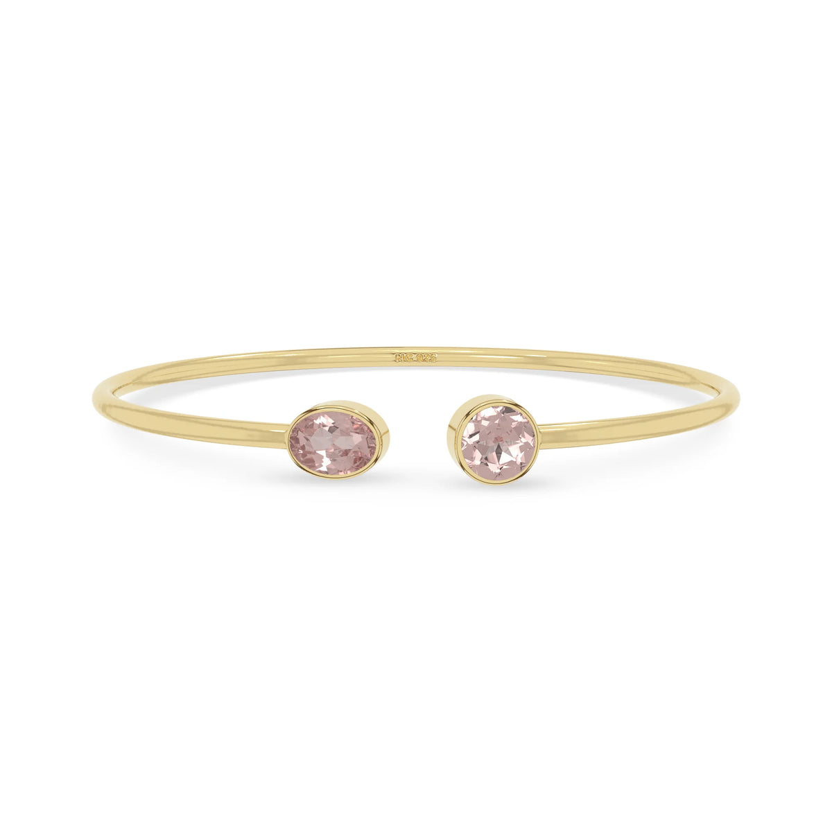 rose quartz cut bracelet
