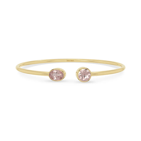rose quartz cut bracelet