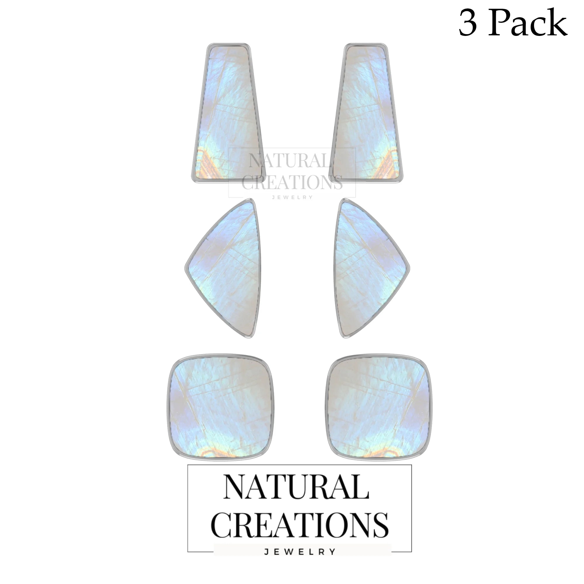 rainbow moonstone earrings