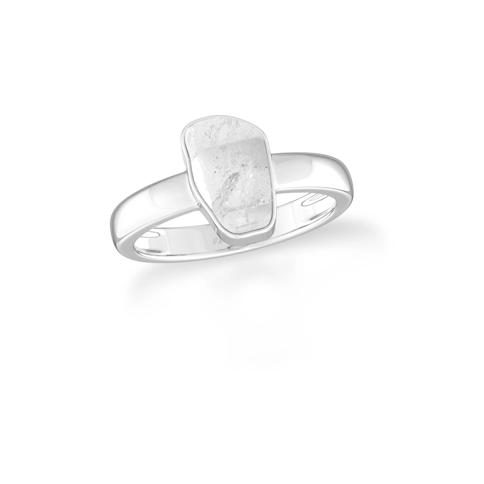 herkimer bezel-set ring