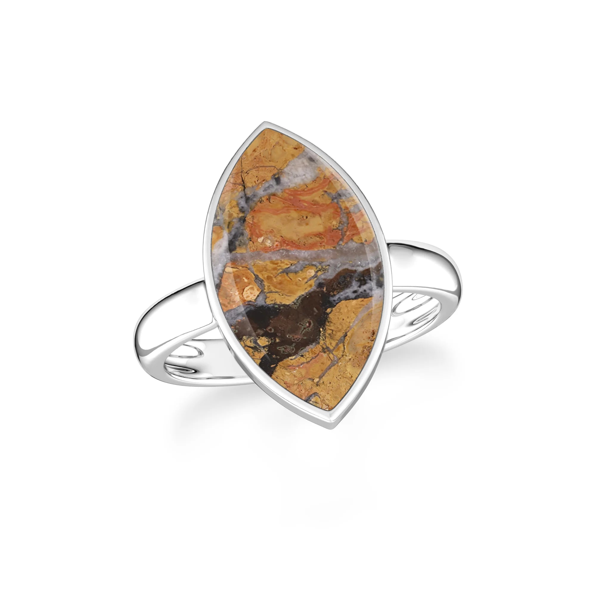malingano-jasper bezel-set ring