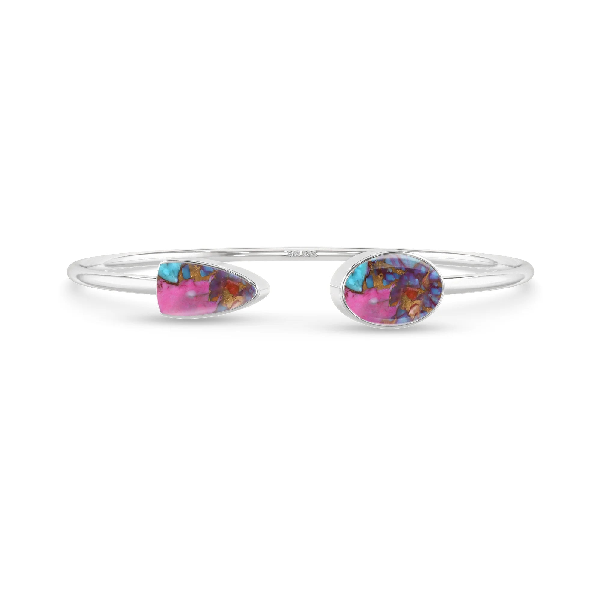 pink spiny oyster cab bracelet