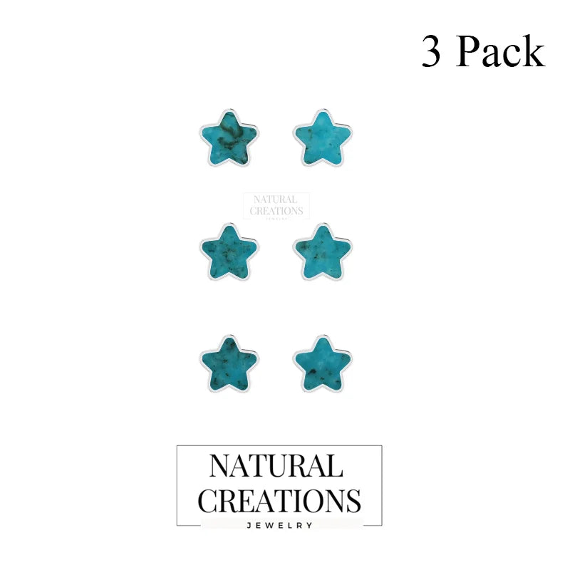 turquoise slice earrings