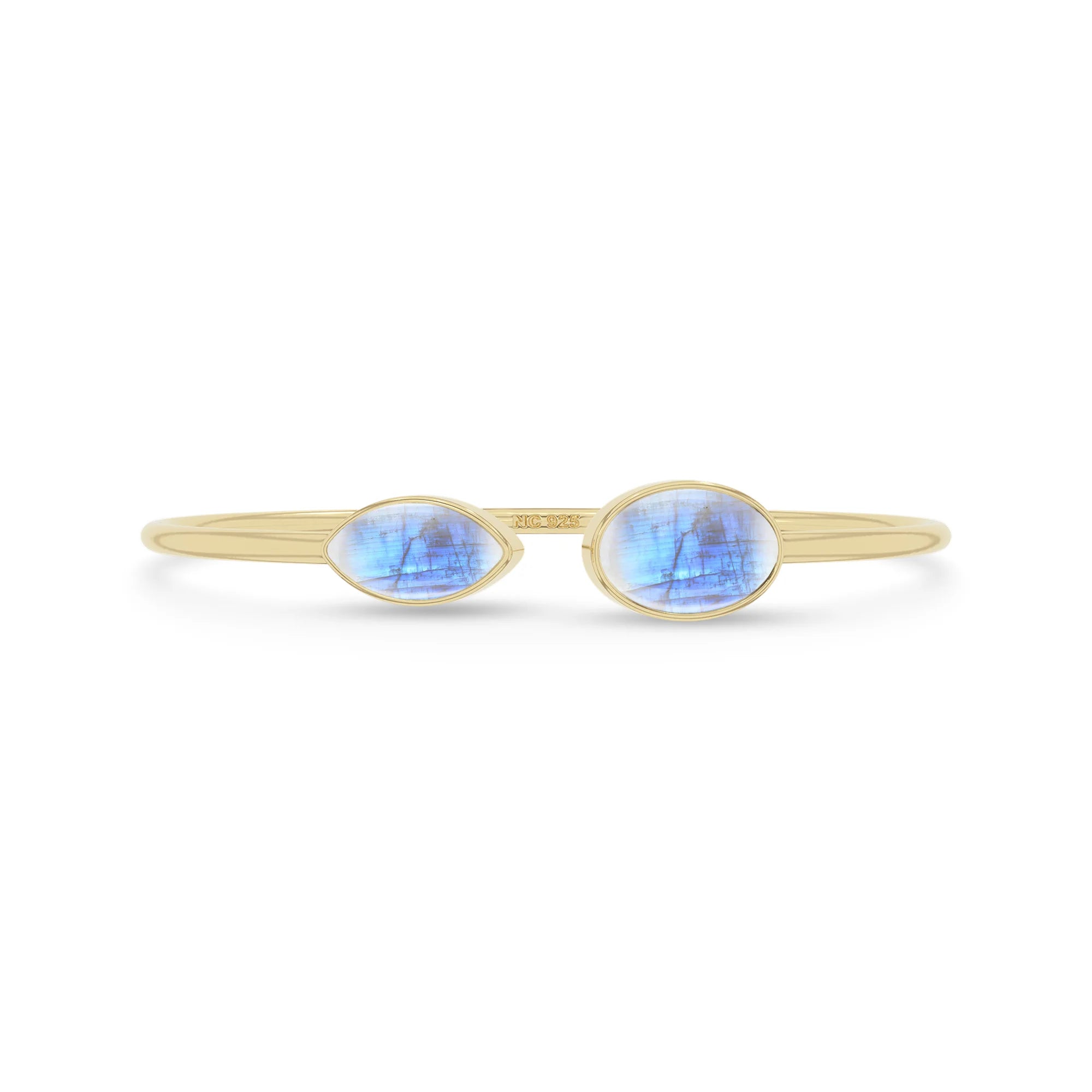 rainbow moonstone cab bracelet
