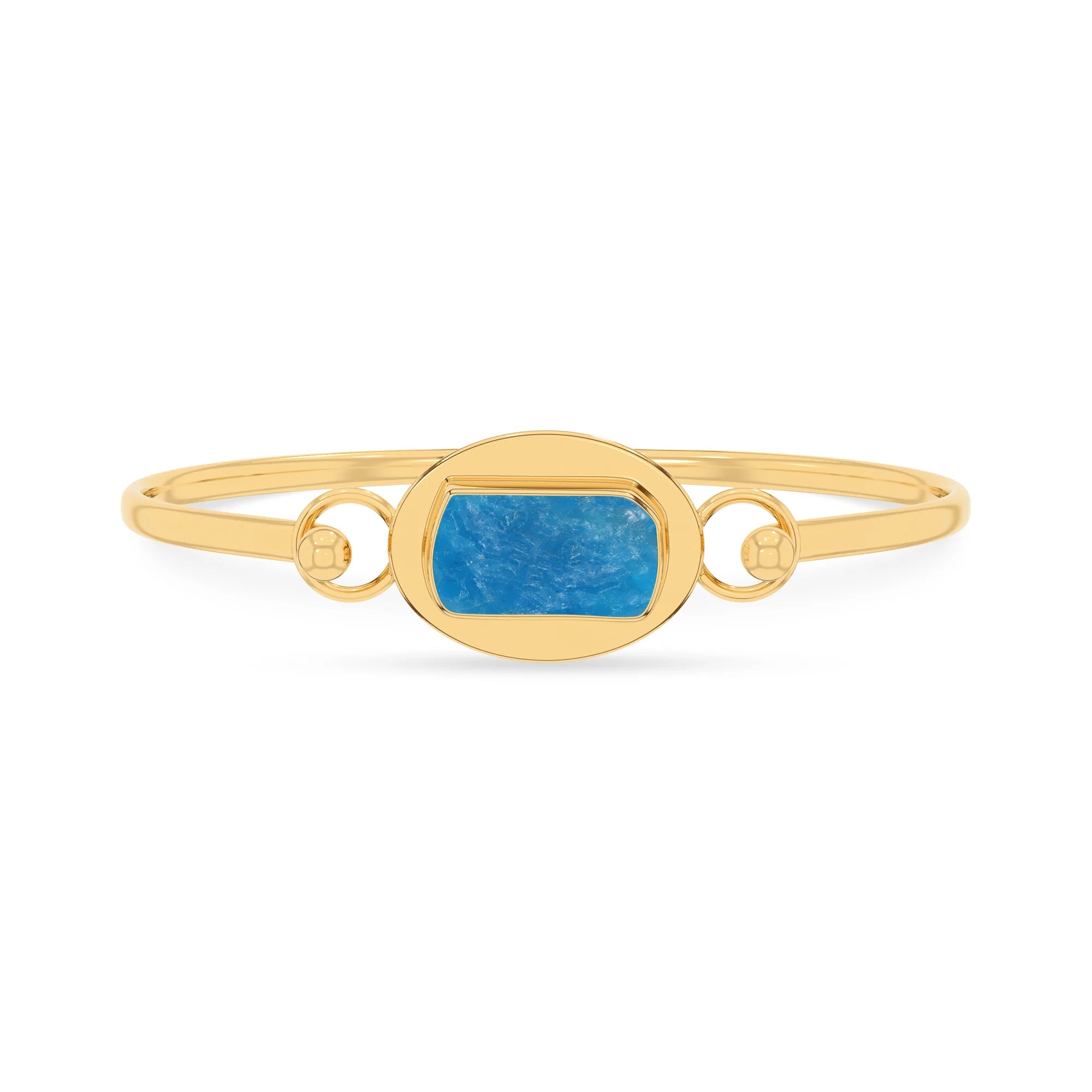 neon apatite rough bracelet