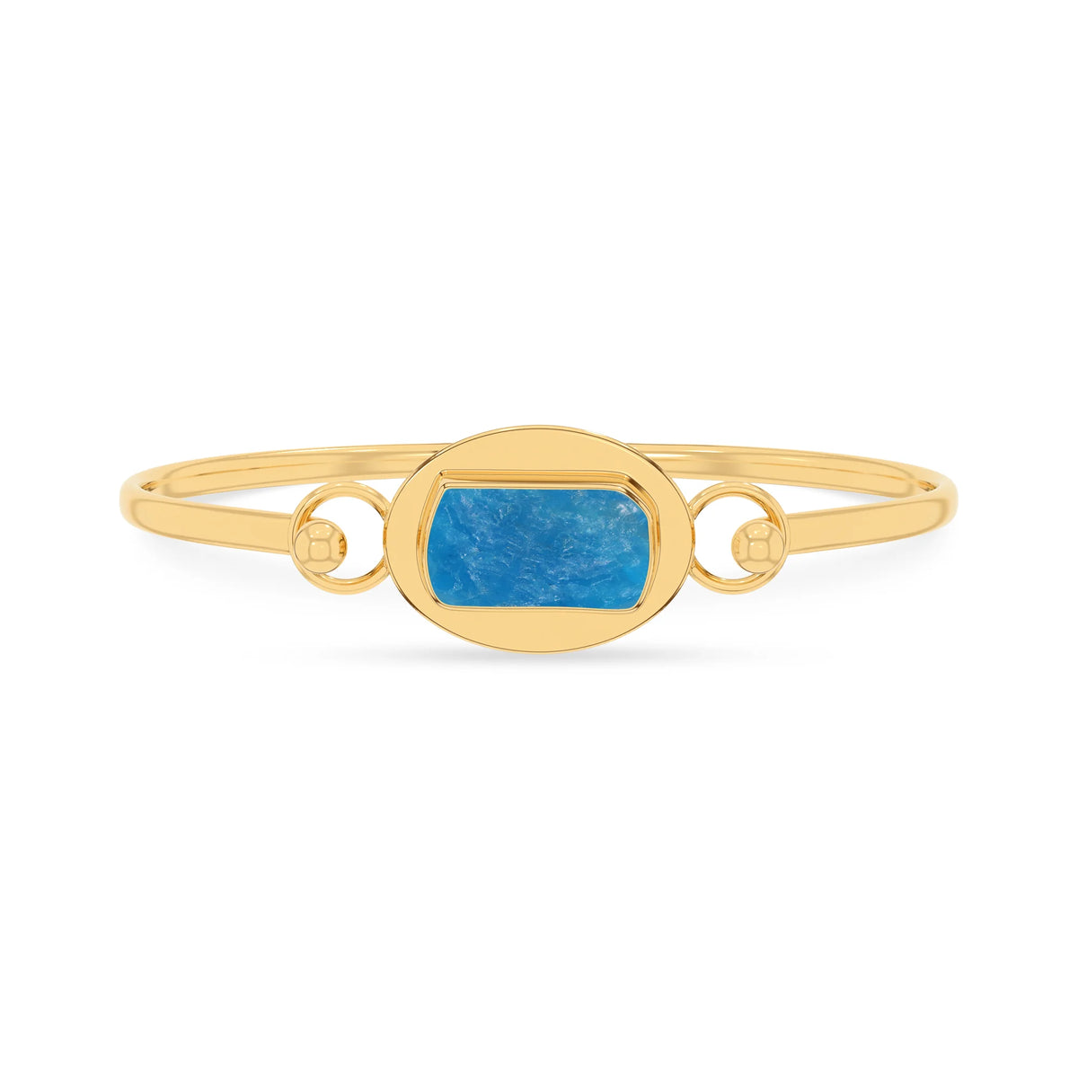 neon apatite rough bracelet