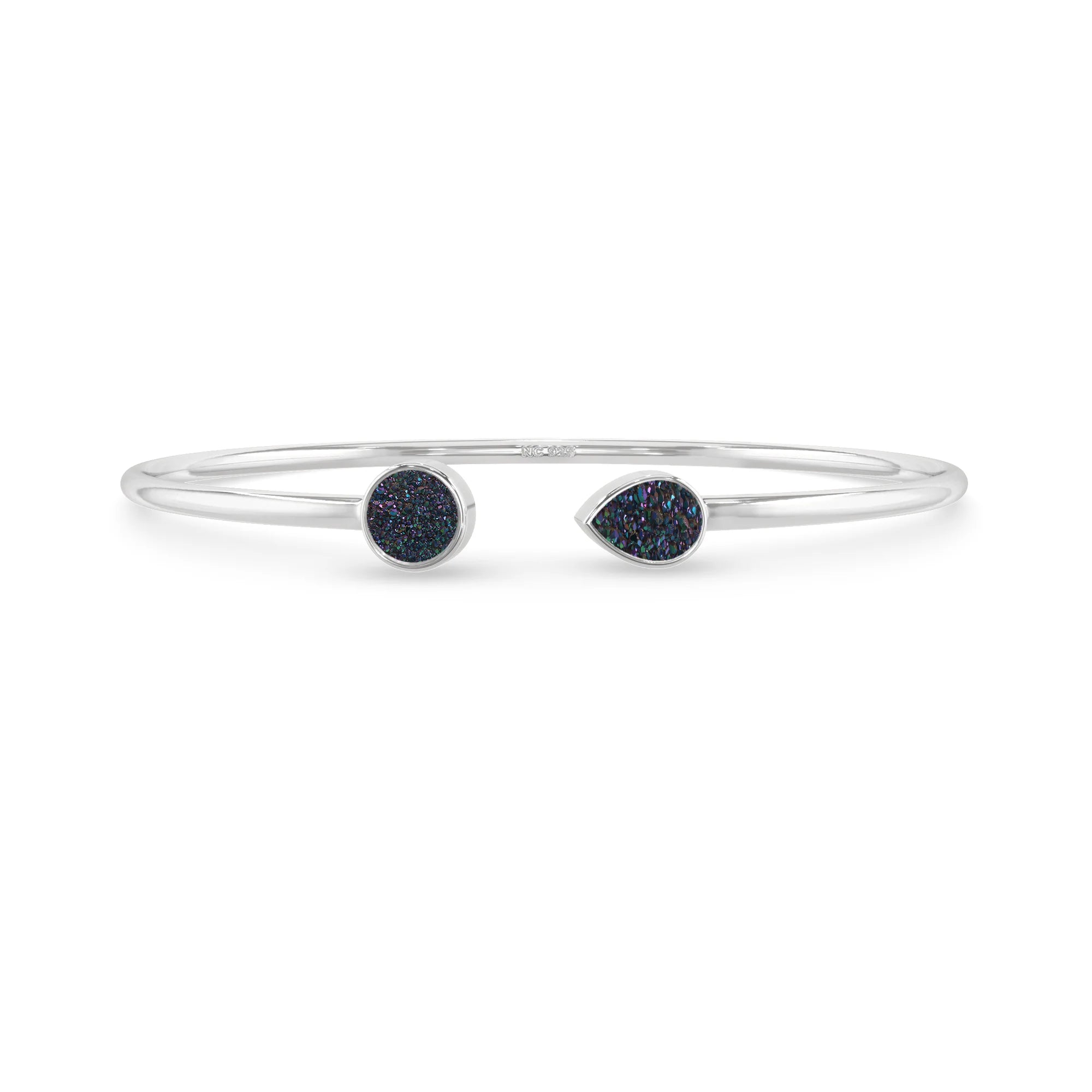 multi titanium druzy cab bracelet
