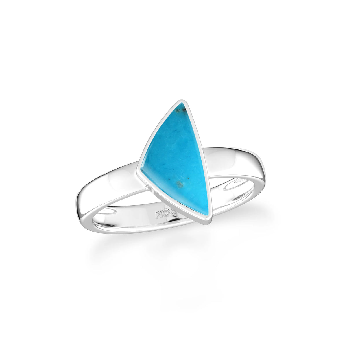 turquoise bezel-set ring