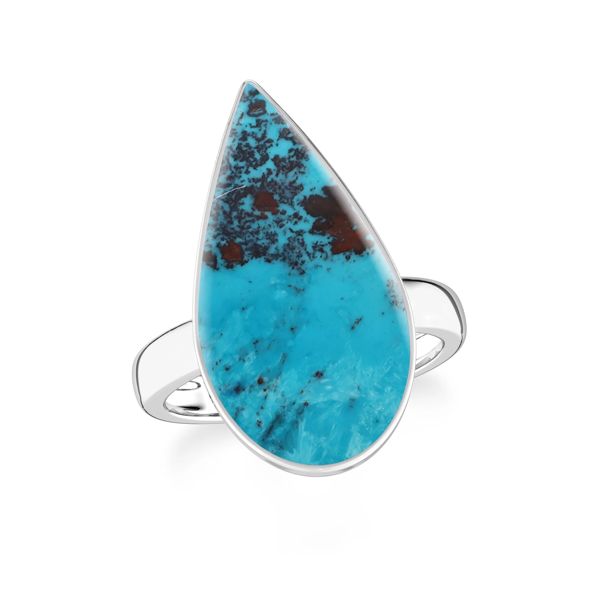 shattuckite bezel-set ring