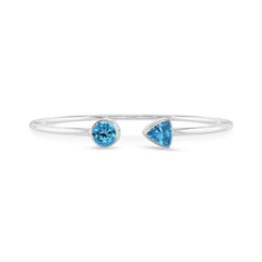 swiss blue topaz cut bracelet