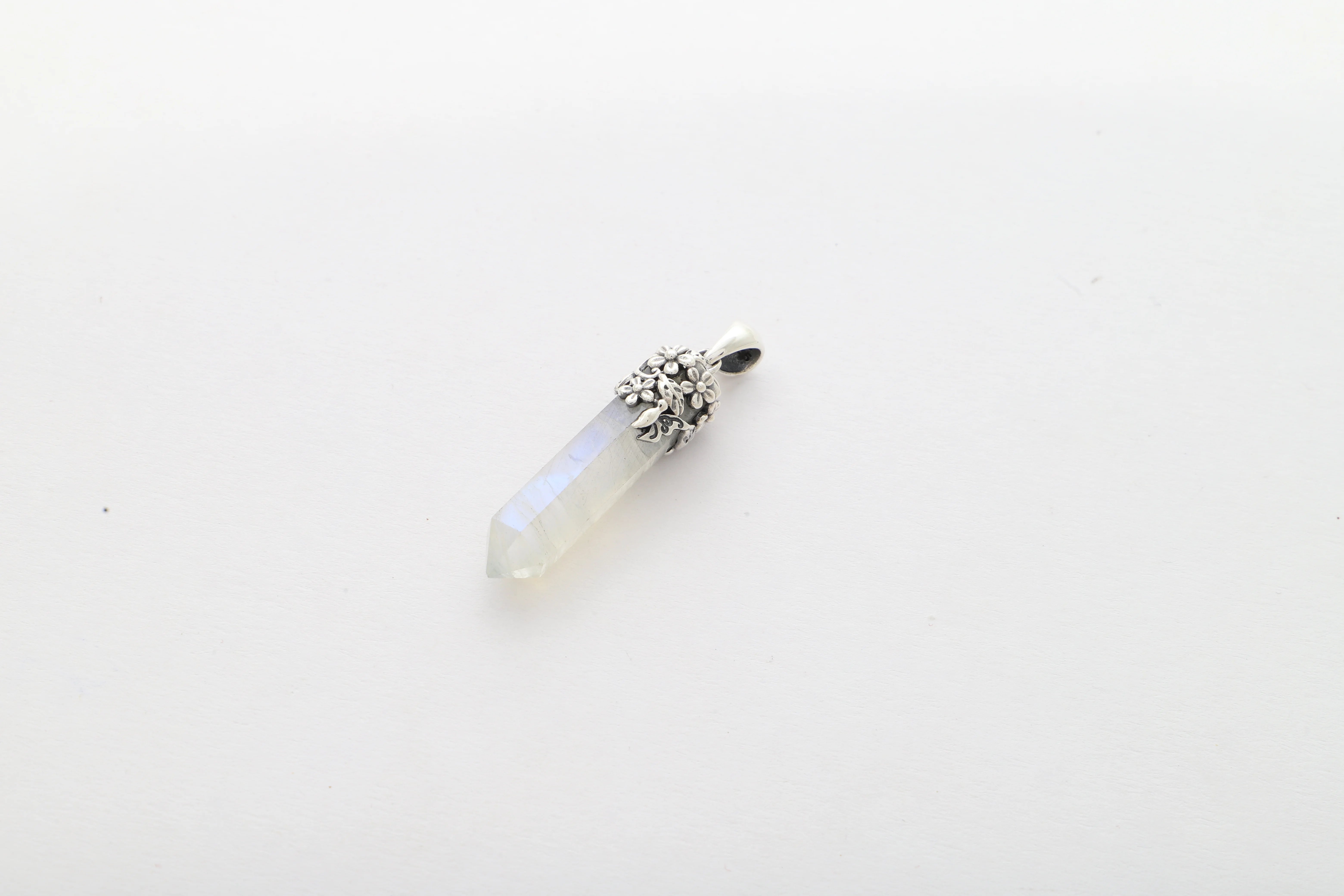 rainbow moonstone pendant