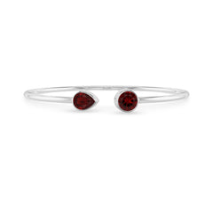 garnet cut bracelet