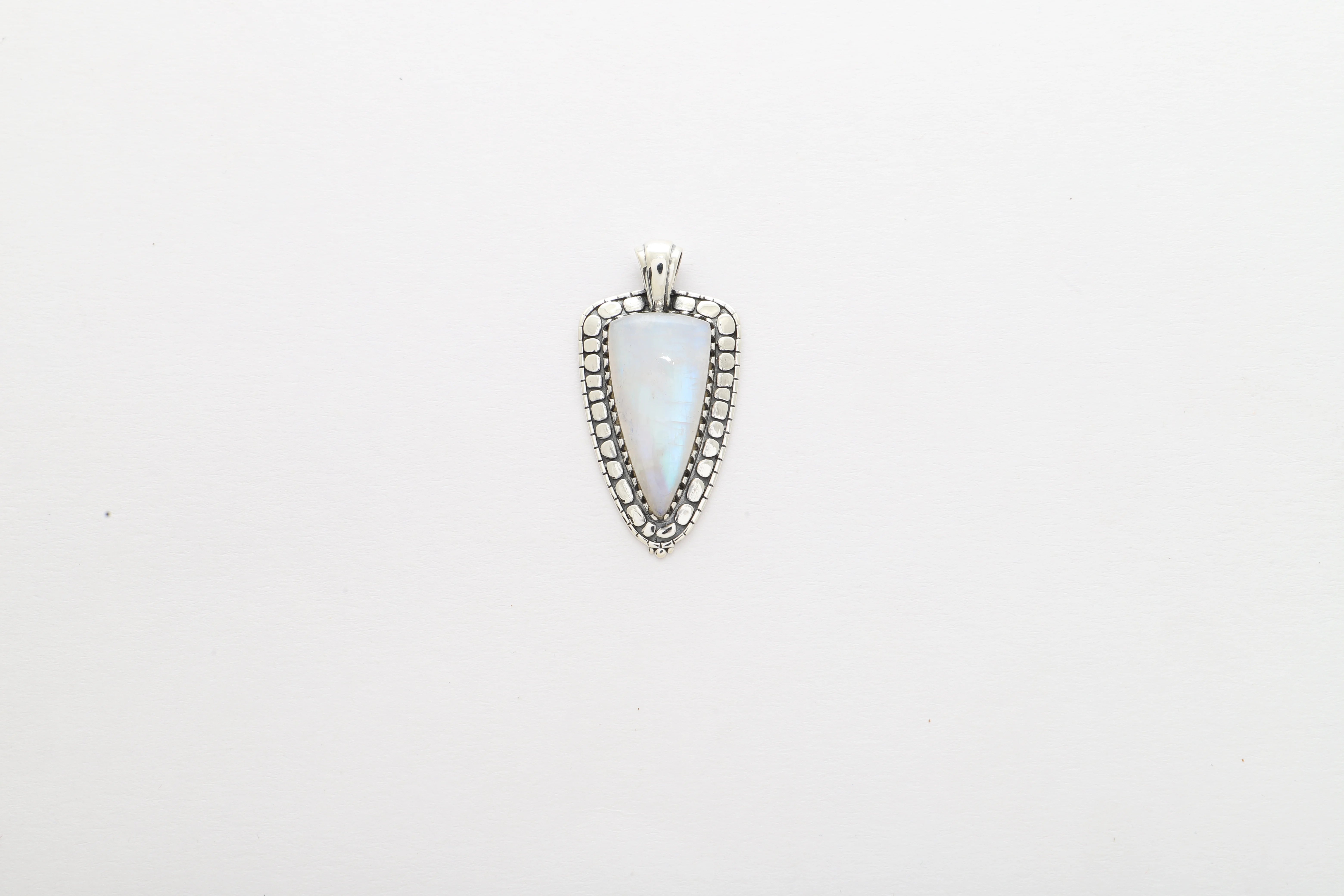 rainbow moonstone pendant
