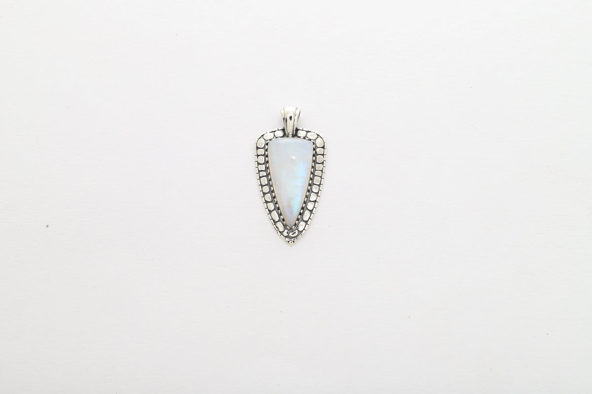 rainbow moonstone pendant
