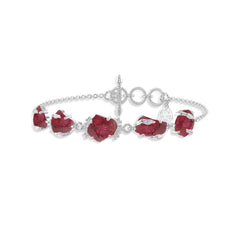 pink tourmaline rough bracelet