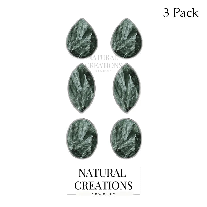 seraphinite cab earrings