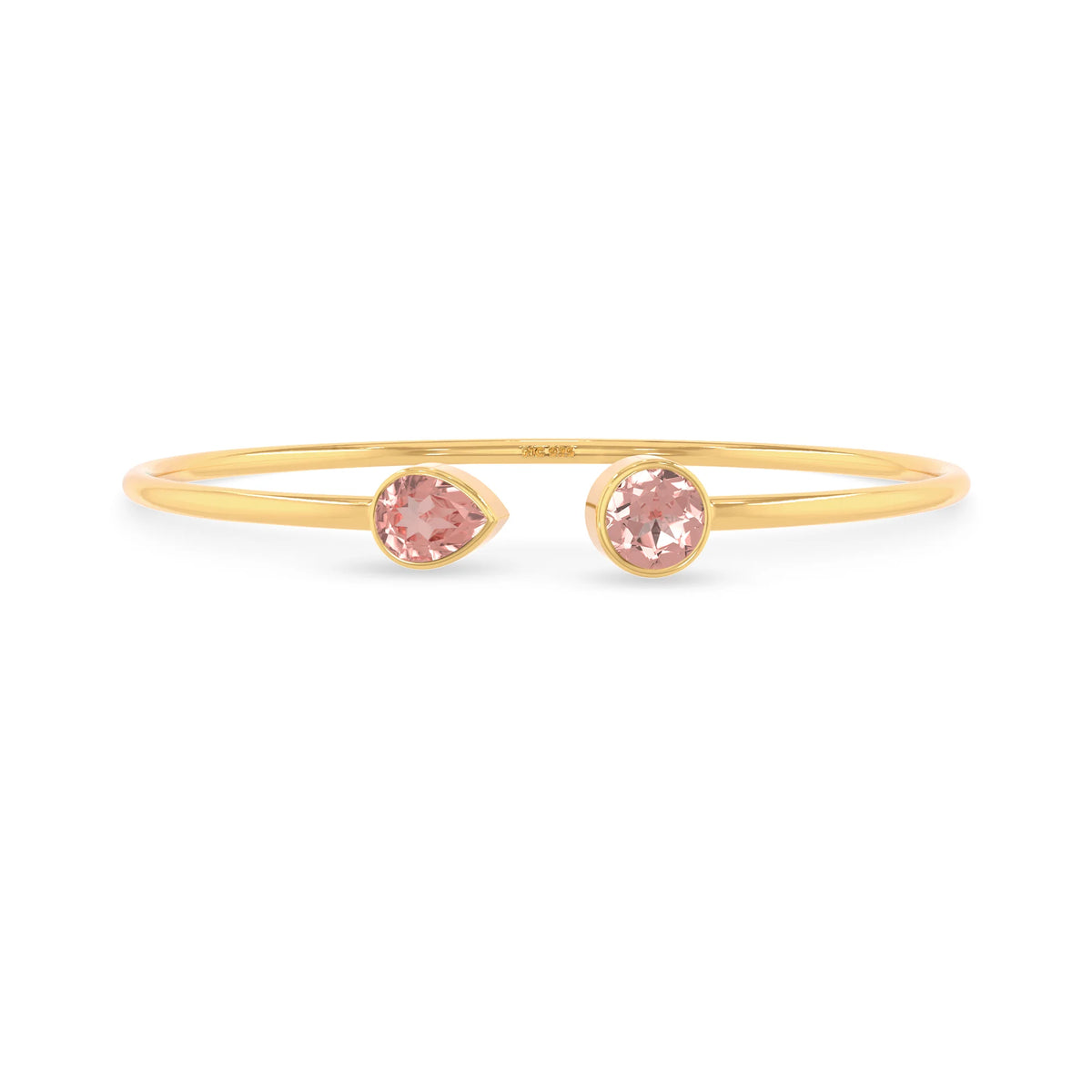morganite cut bracelet