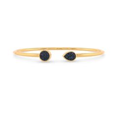 multi titanium druzy cab bracelet