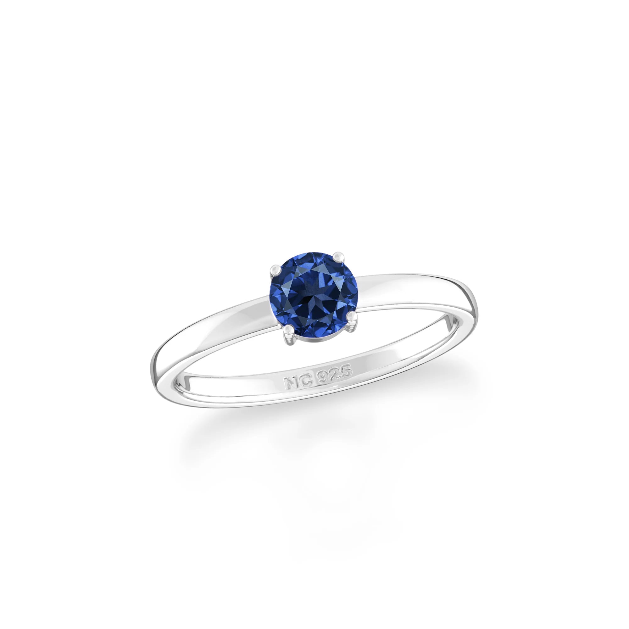 kyanite stackable prong-set ring