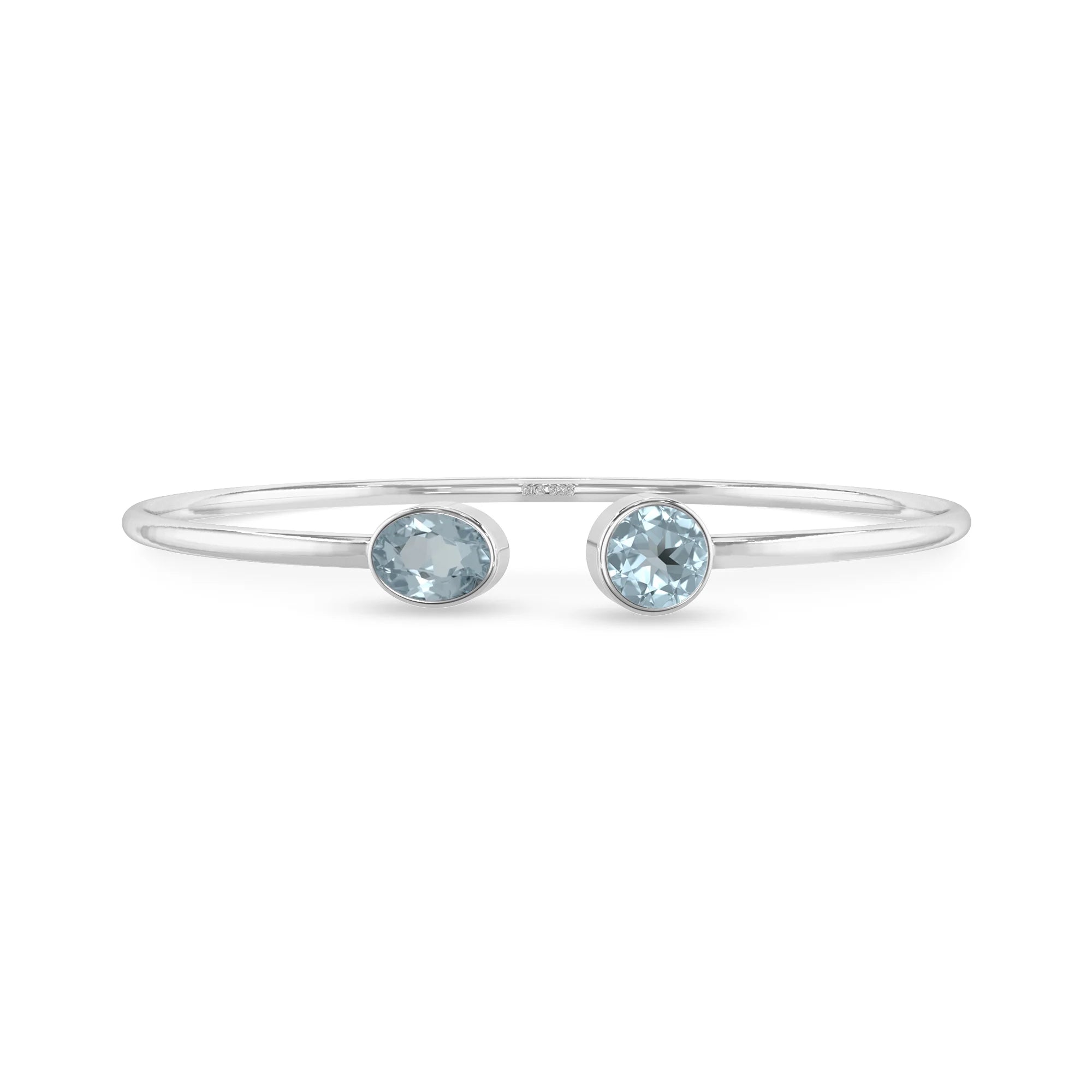 aquamarine cut bracelet
