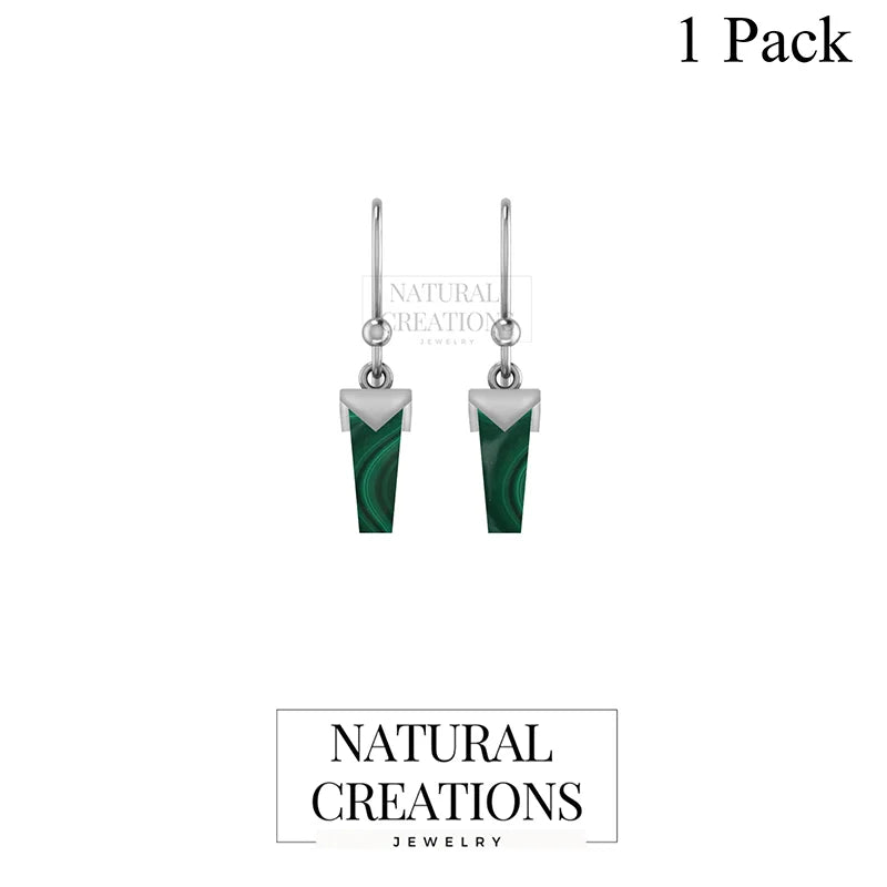malachite earrings