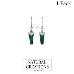 malachite earrings