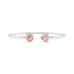 morganite cut bracelet