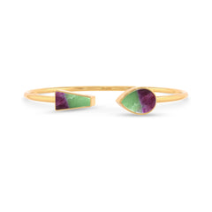 ruby zoisite cab bracelet