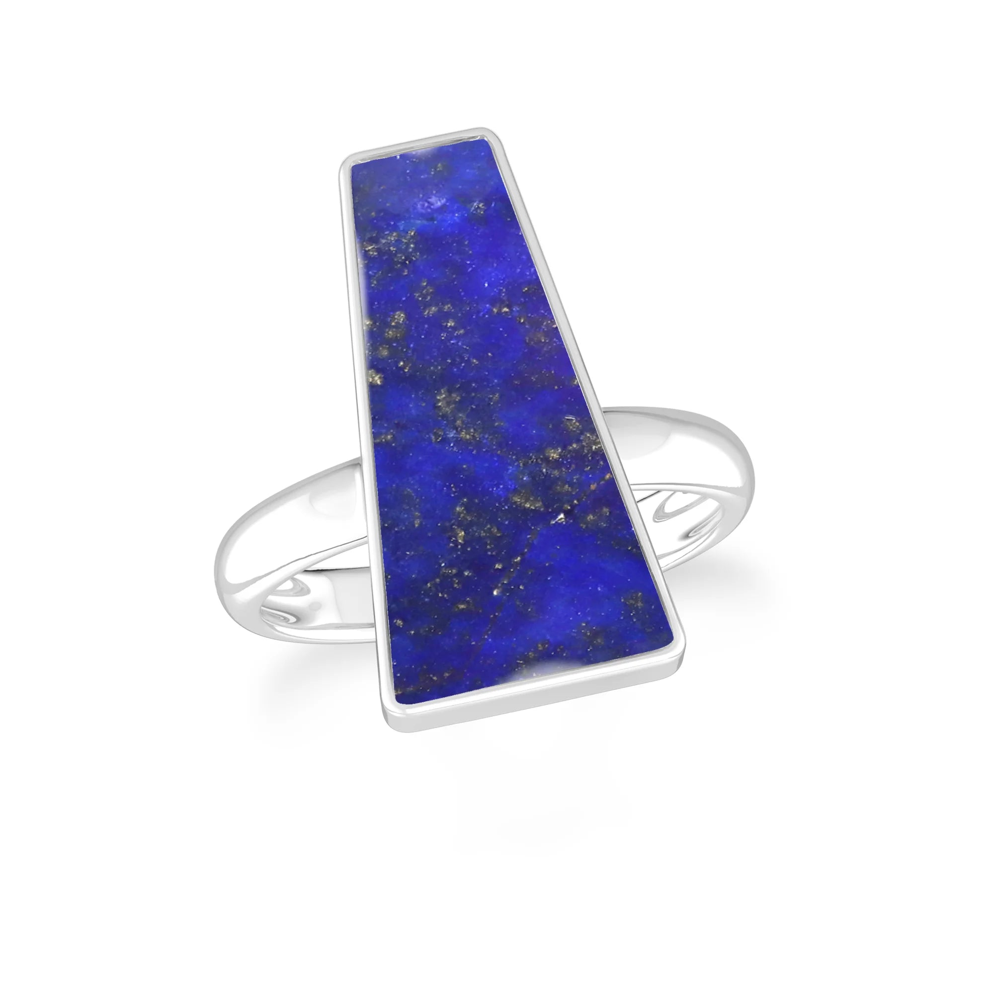 lapis-lazuli bezel-set ring