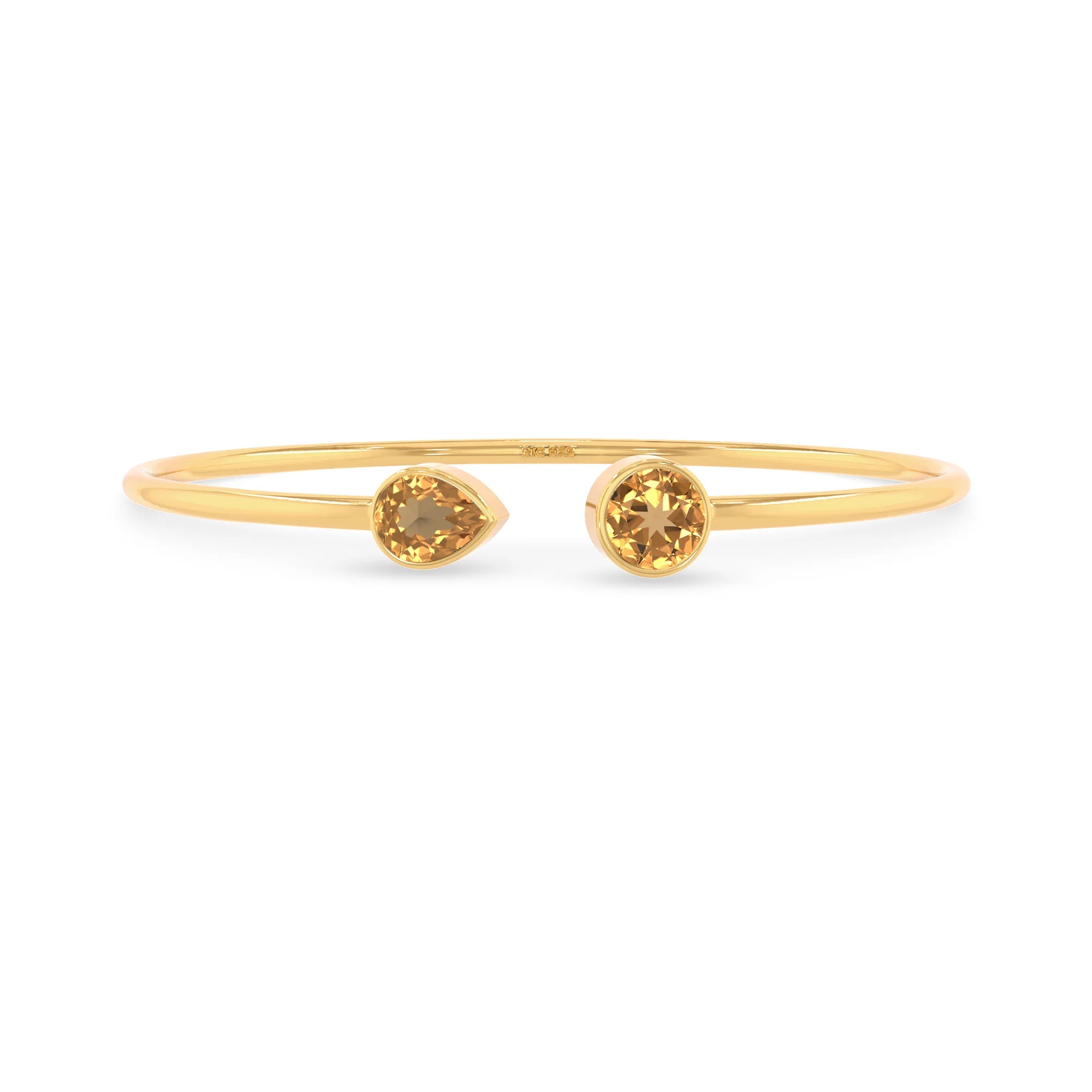 citrine cut bracelet