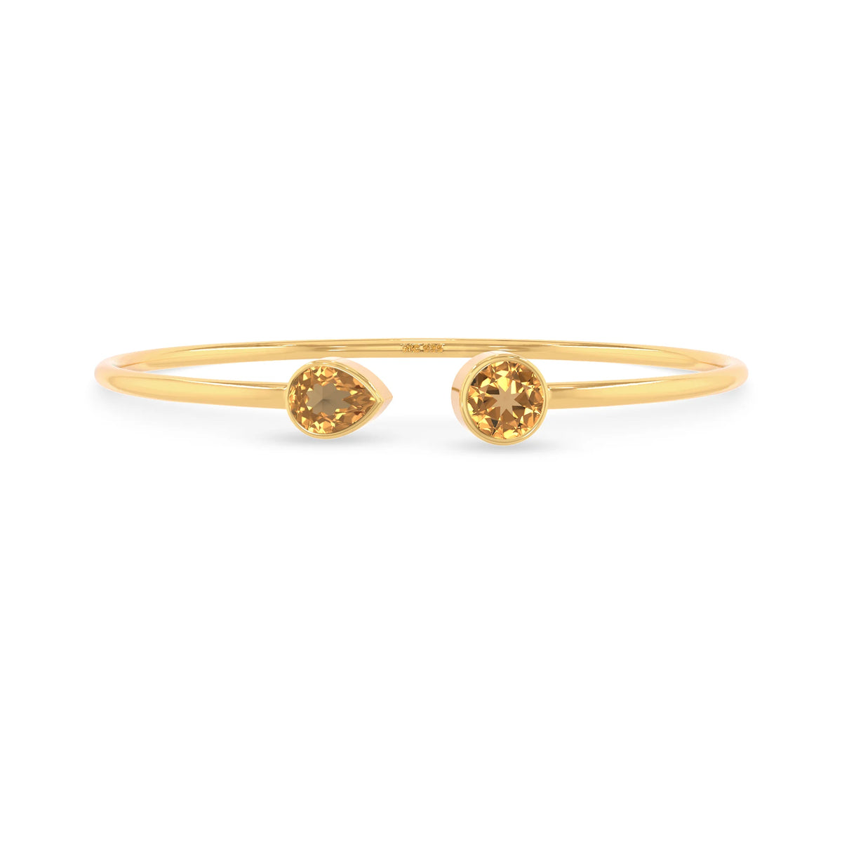 citrine cut bracelet