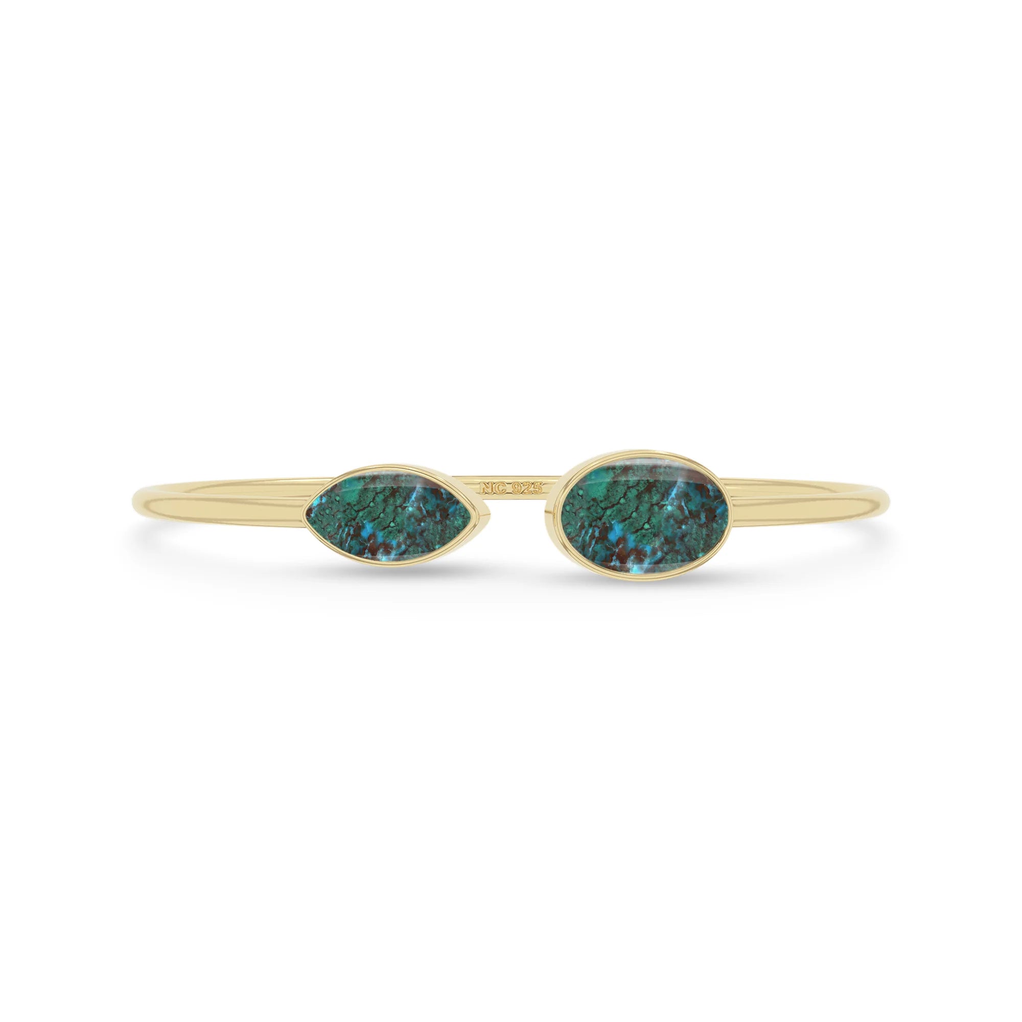 chrysocolla cab bracelet