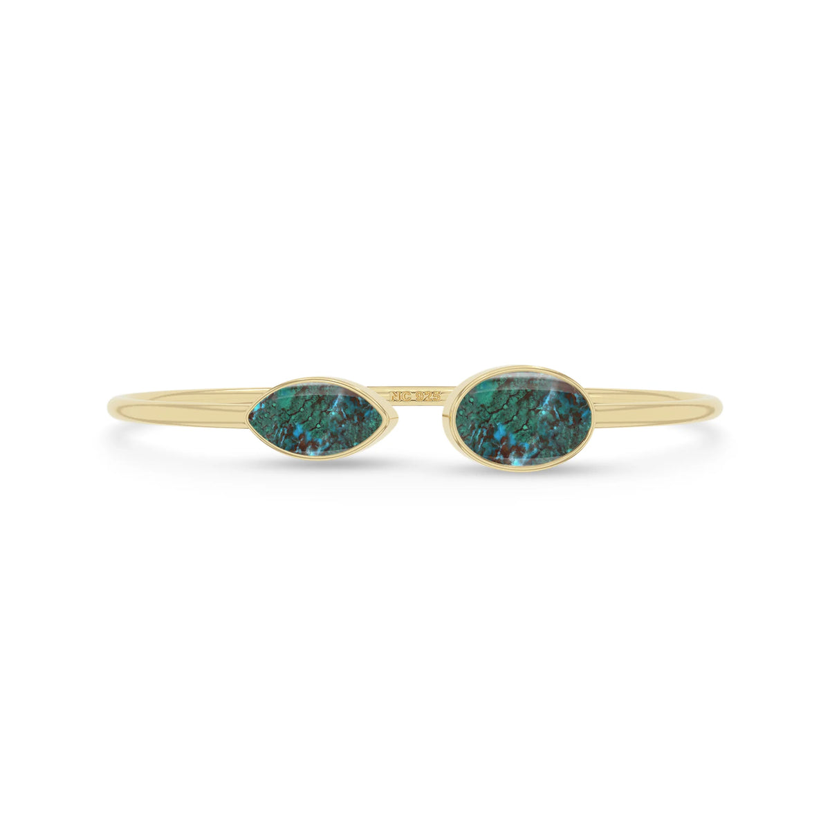 chrysocolla cab bracelet