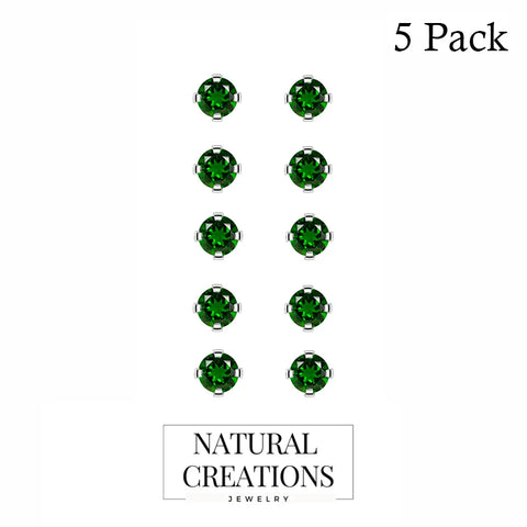 chrome diopside earrings 