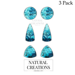 shattuckite cab earrings