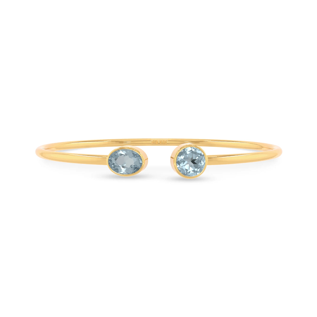 aquamarine cut bracelet