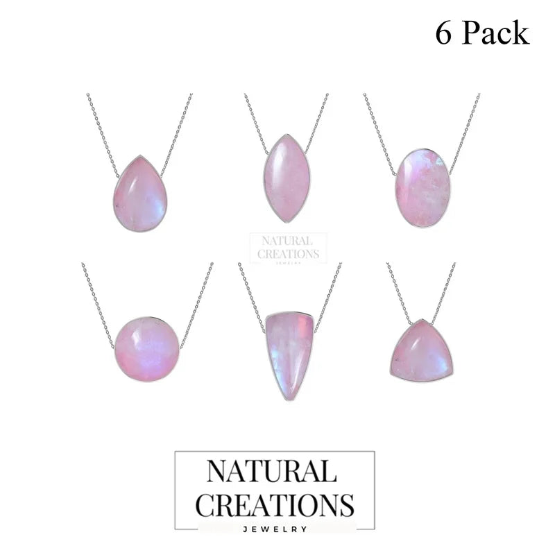 pink moonstone pendant