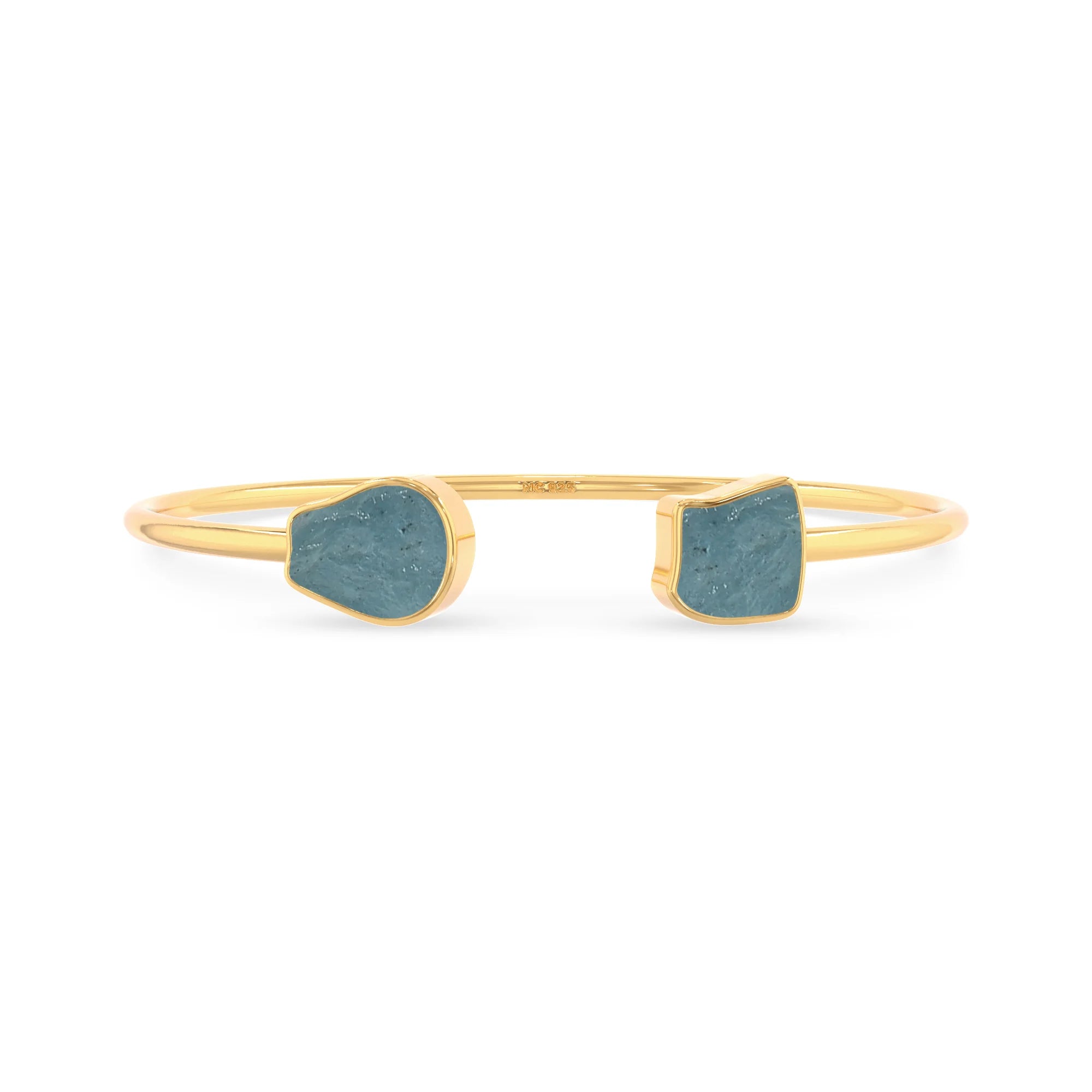 aquamarine twister bracelet