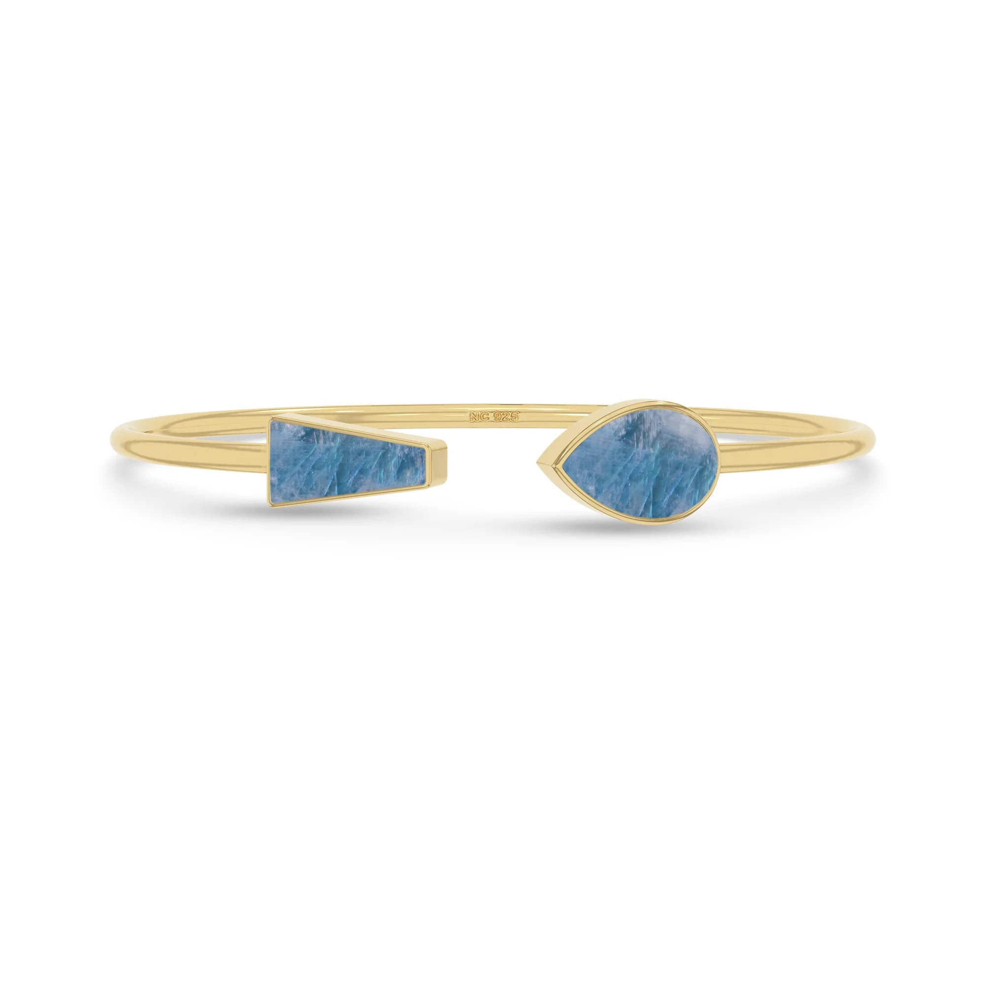 blue moonstone cab bracelet