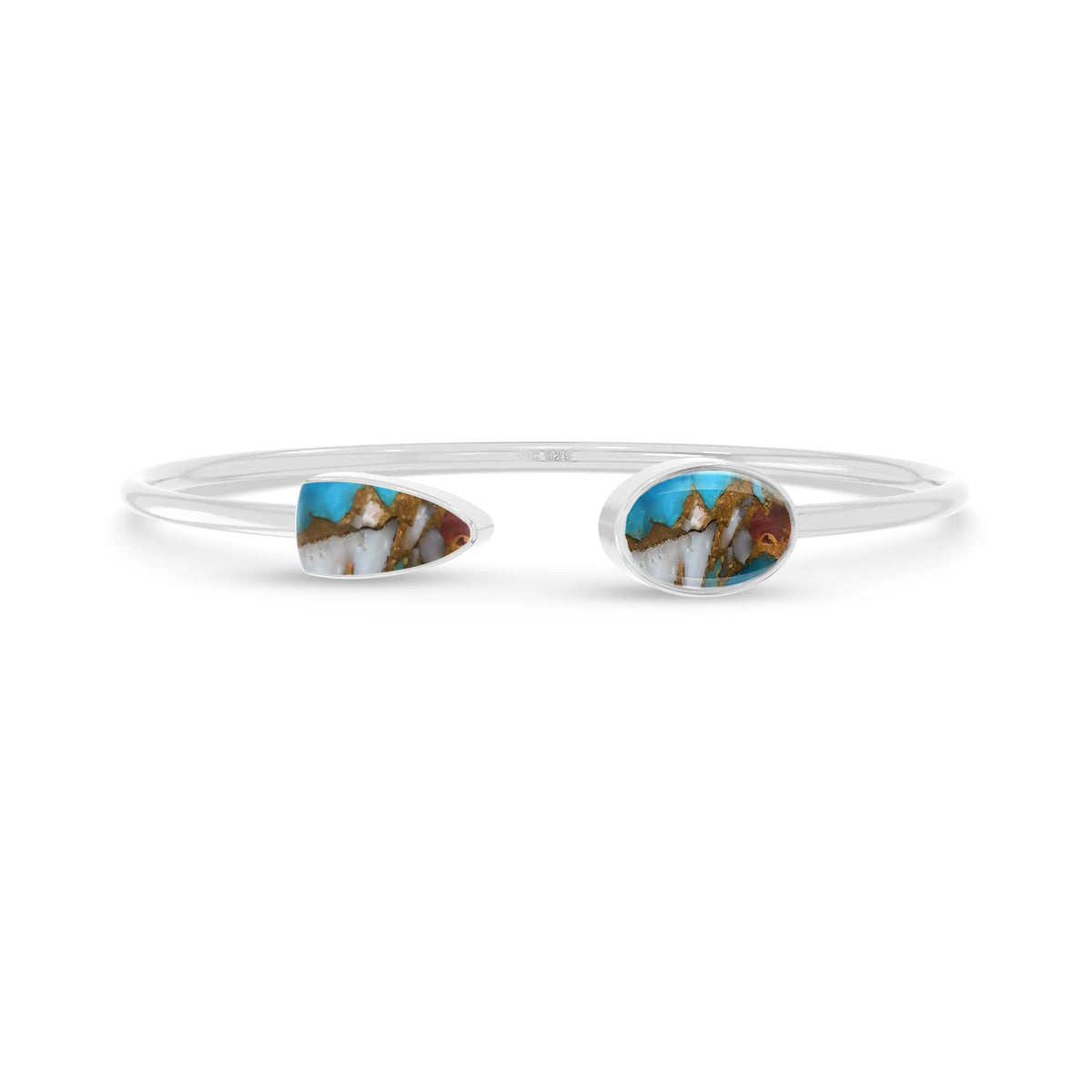 spiny oyster turquoise cab bracelet